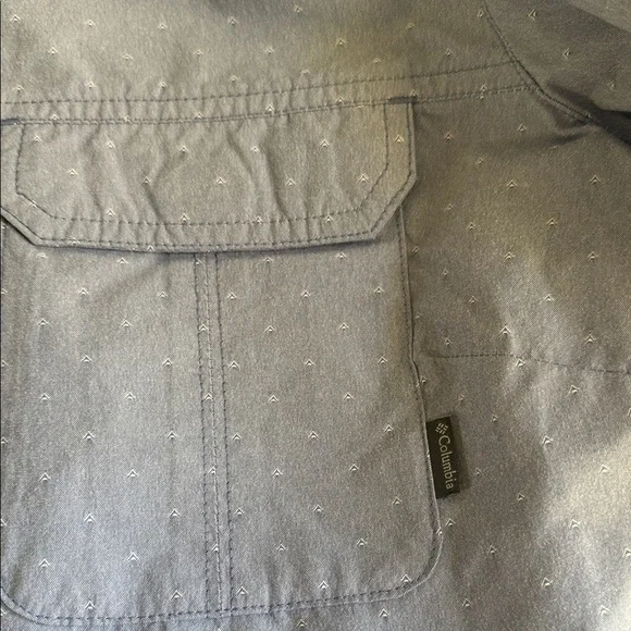 Columbia omni shade sun protection Light Blue Button-Up Shirt new !! - Picture 4 of 14